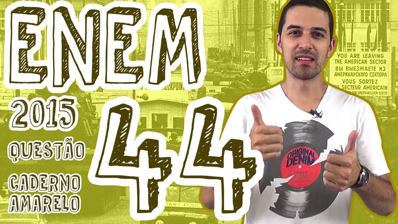 Thumbnail: ENEM 2015 - Questão 44 (Caderno Amarelo)