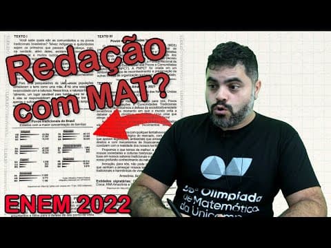 Thumbnail da aula: Redação ENEM 2022 com MAT? Desafios para a valorização de comunidades e povos tradicionais no Brasil