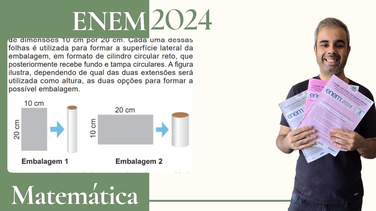 Thumbnail: ENEM 2024 - Uma indústria faz uma parceria com uma distribuidora de sucos para lançar no mercado
