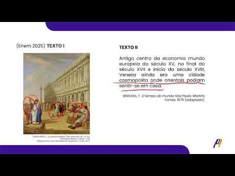 Thumbnail da aula: ENEM 2025 | Qual elemento da condição cosmopolita de Veneza na Idade Moderna está...