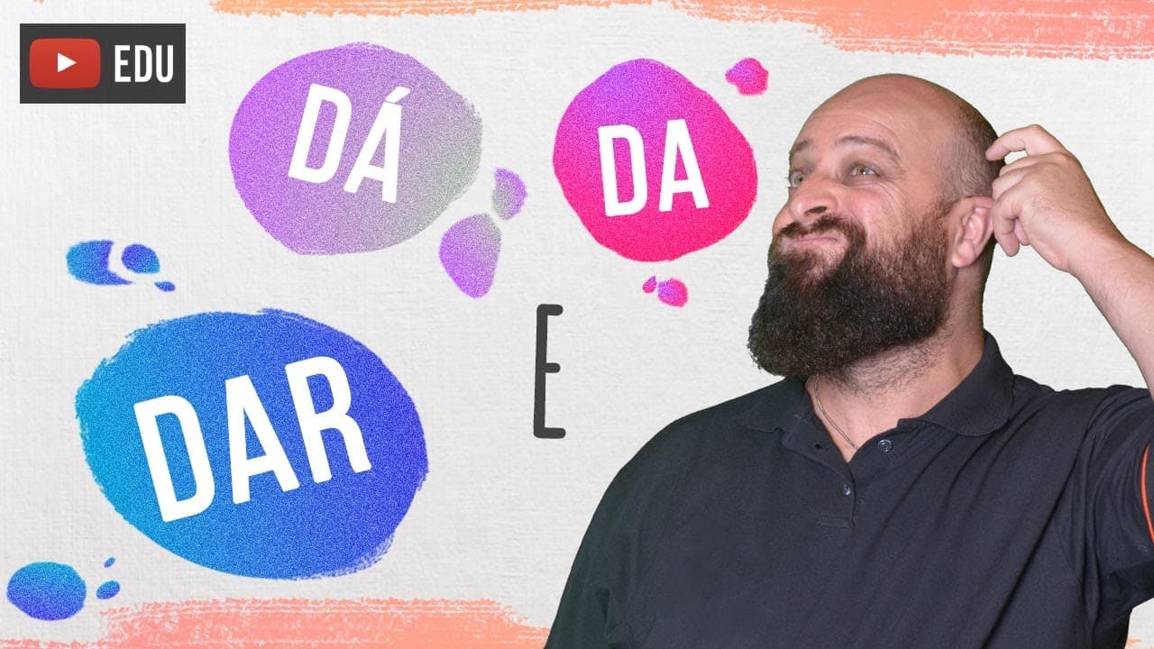 Thumbnail: “Dar”, “dá” e “da”. [Prof. Noslen]