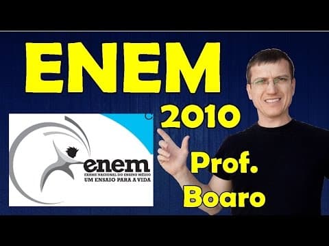 Thumbnail da aula: 84 - ENEM 2010 - Física - Óptica - Questão 84 resolvida (Caderno Azul) - Prof. Marcelo Boaro