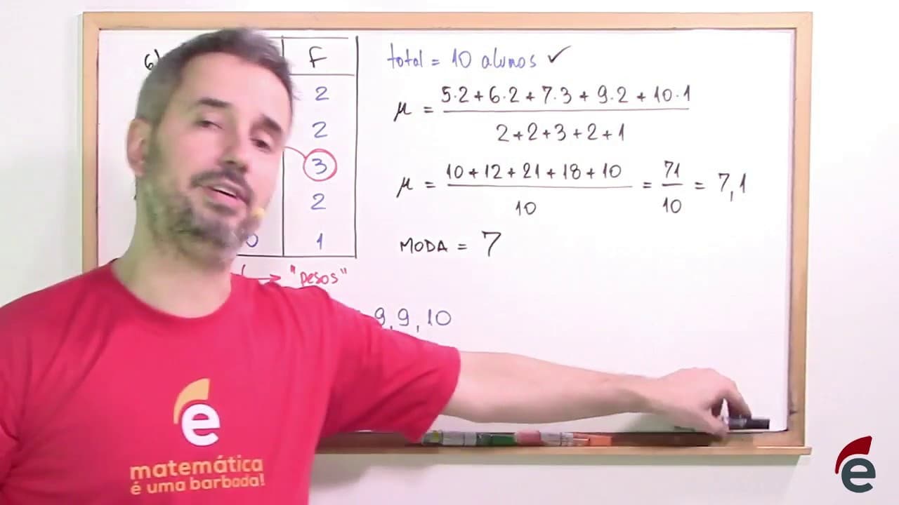 Thumbnail: 💪 NA PRÁTICA: Média, Moda e Mediana e Distribuição de Frequência