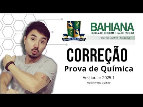 Thumbnail da aula: Bahiana de Medicina | Correção | Química