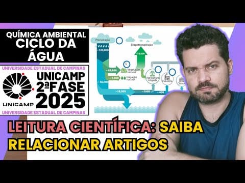 Thumbnail da aula: ✏️ UNICAMP 2025 | De acordo com a ONU, i) um terço da população mundial não tem acesso a água