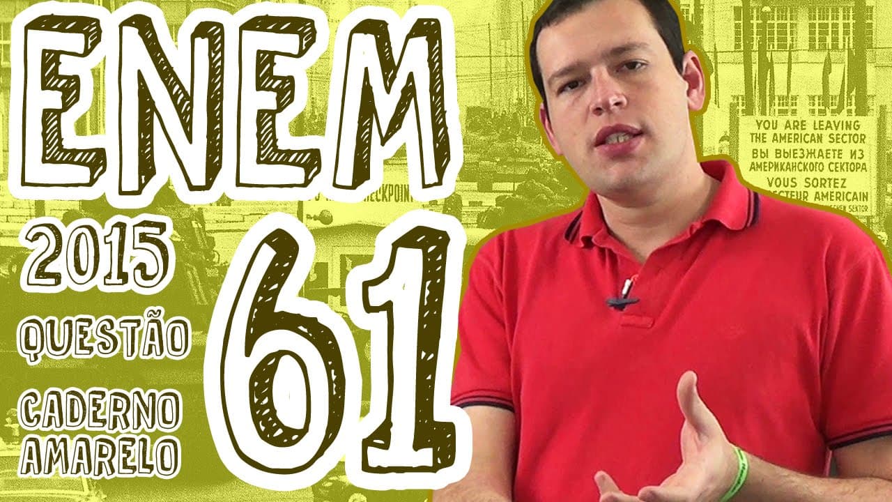 Thumbnail: ENEM 2015 - Questão 61 (Caderno Amarelo)