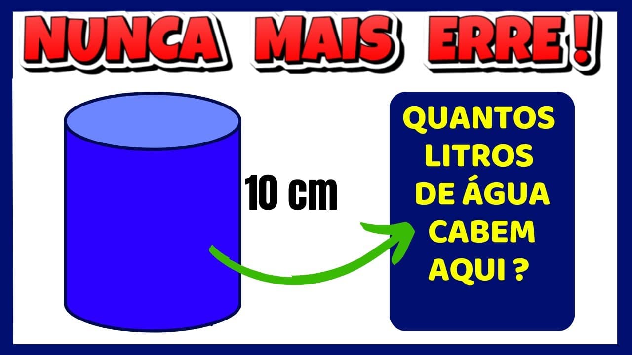 Thumbnail: 🤯VOLUME E CAPACIDADE! NUNCA MAIS ERRE Matemática básica todo dia.📚🚀