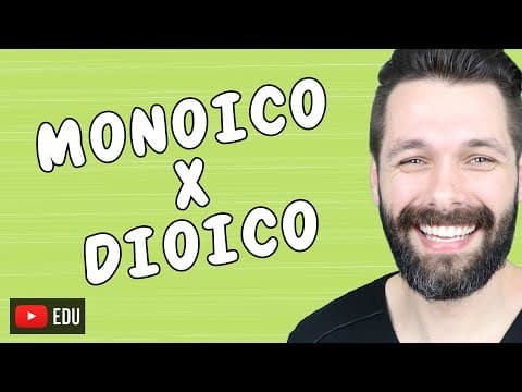 Thumbnail da aula: MONOICO E DIOICO | Biologia com Samuel Cunha