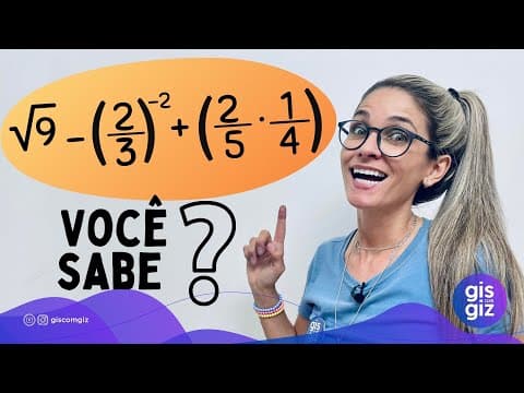 Thumbnail da aula: EXPRESSÃO NUMÉRICA COM NÚMEROS RACIONAIS |  \Prof. Gis/