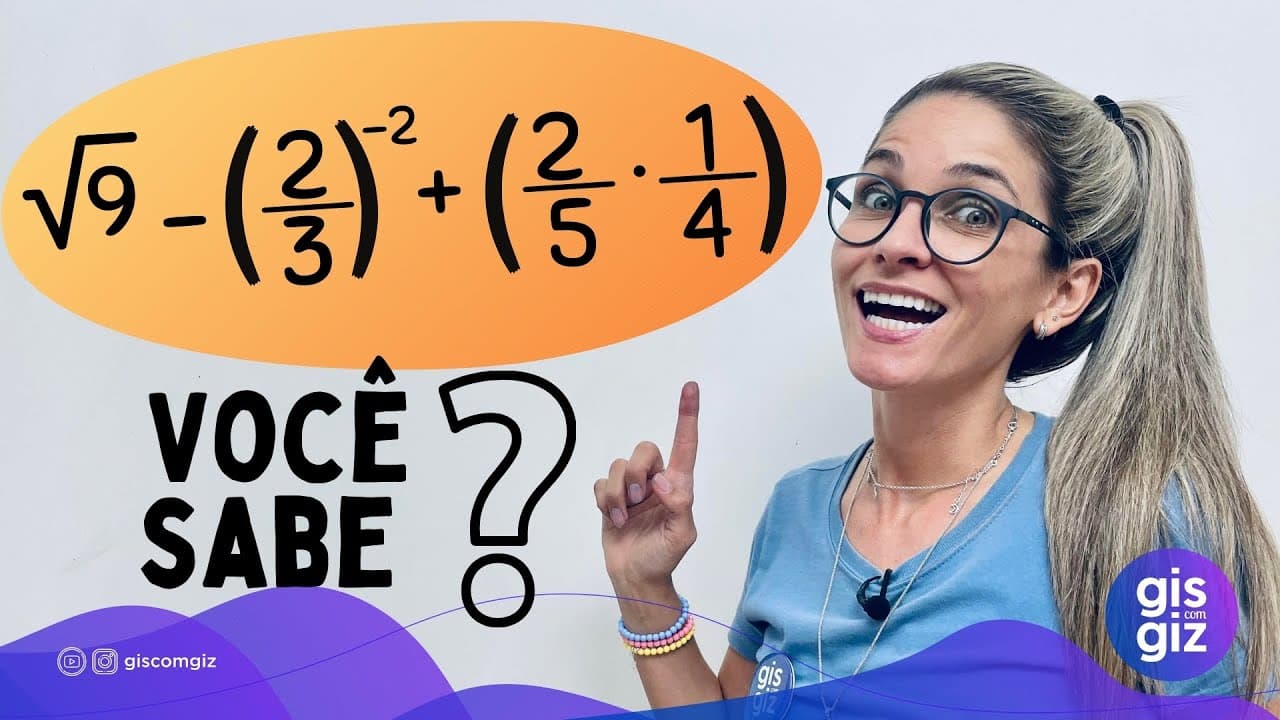 Thumbnail: EXPRESSÃO NUMÉRICA COM NÚMEROS RACIONAIS |  \Prof. Gis/