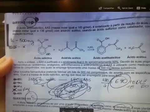 Thumbnail da aula: #07 QUESTÕES QUÍMICA ENEM 2017
