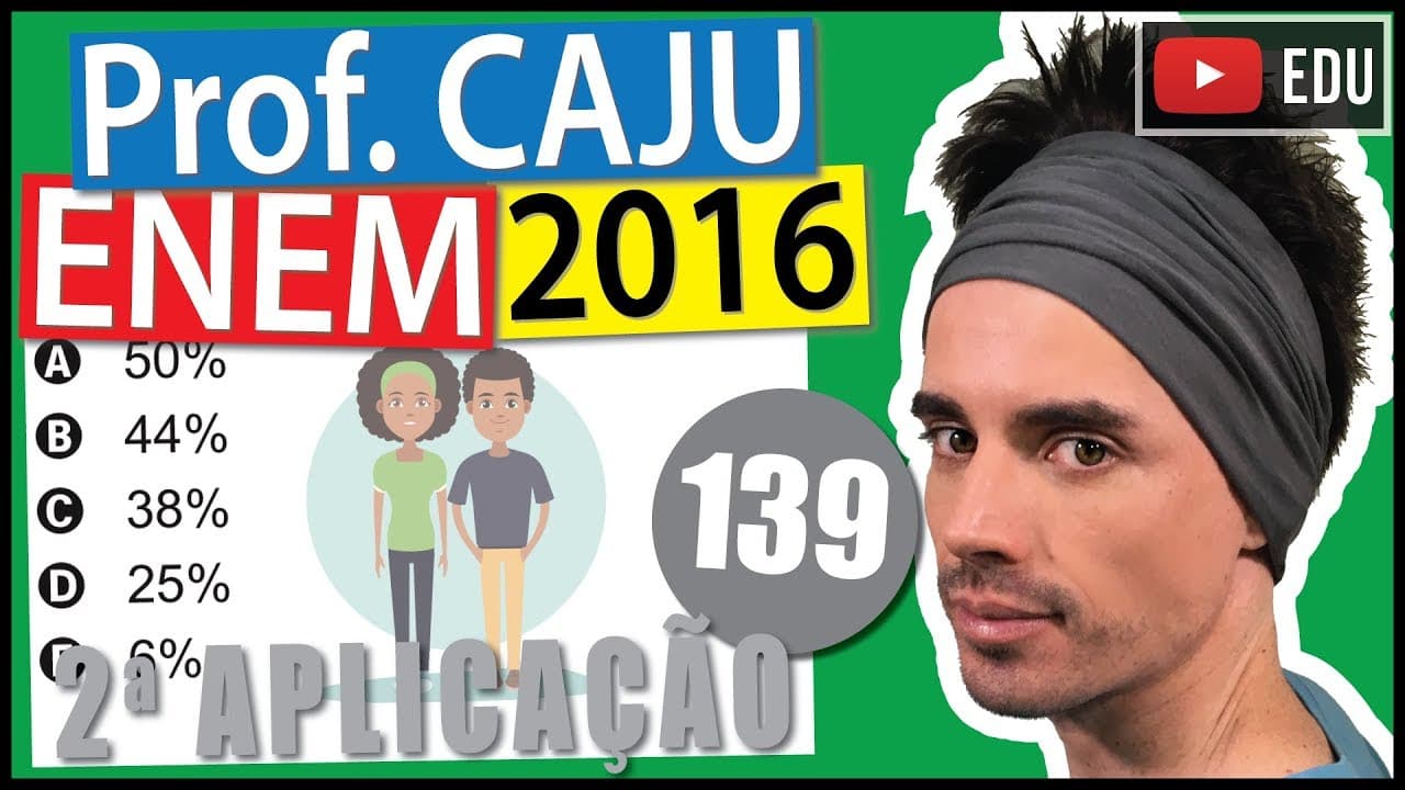 Thumbnail: [ENEM 2016 2Ap] 139 📓 PROBABILIDADE Um casal, ambos com 30 anos de idade, pretende fazer um plano de