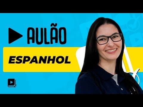 Thumbnail da aula: AULÃO AO VIVO DE ESPANHOL PARA O ENEM | PROF. ANGELLE VARGAS | CEISC PRÉ-ENEM
