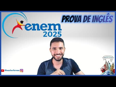 Thumbnail da aula: CORREÇÃO ENEM 2025 INGLÊS | TODAS as Questões Resolvidas e Comentadas!