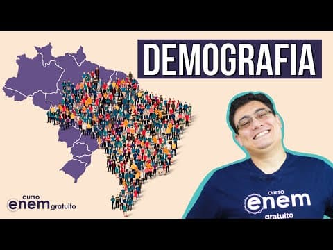 Thumbnail da aula: DEMOGRAFIA: principais conceitos | Resumo de Geografia para o Enem