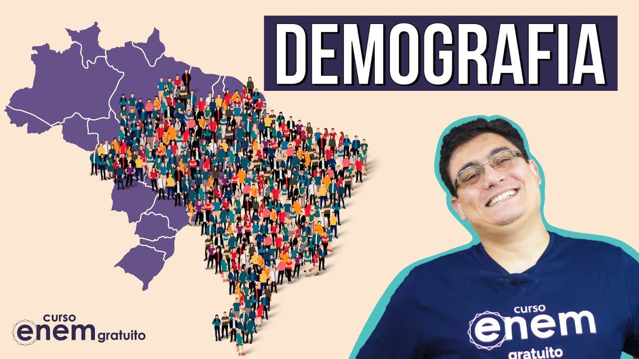 Thumbnail: DEMOGRAFIA: principais conceitos | Resumo de Geografia para o Enem