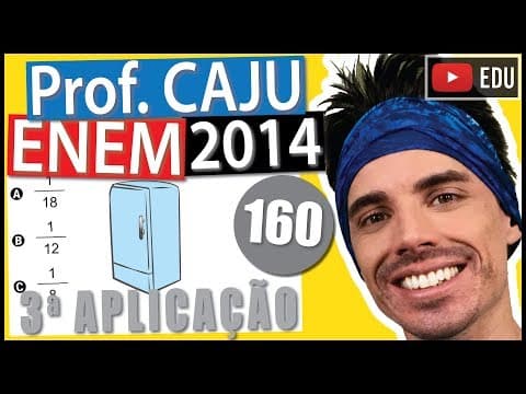 Thumbnail da aula: [ENEM 2014 3Ap] 160 📓 RAZÃO E PROPORÇÃO Um indivíduo possui uma renda mensal de R$ 1 200,00 e deseja