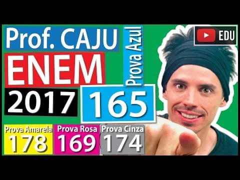 Thumbnail da aula: [ENEM 2017] 165 📘 INTERPRETAÇÃO DE GRÁFICOS O resultado de uma pesquisa eleitoral, sobre a