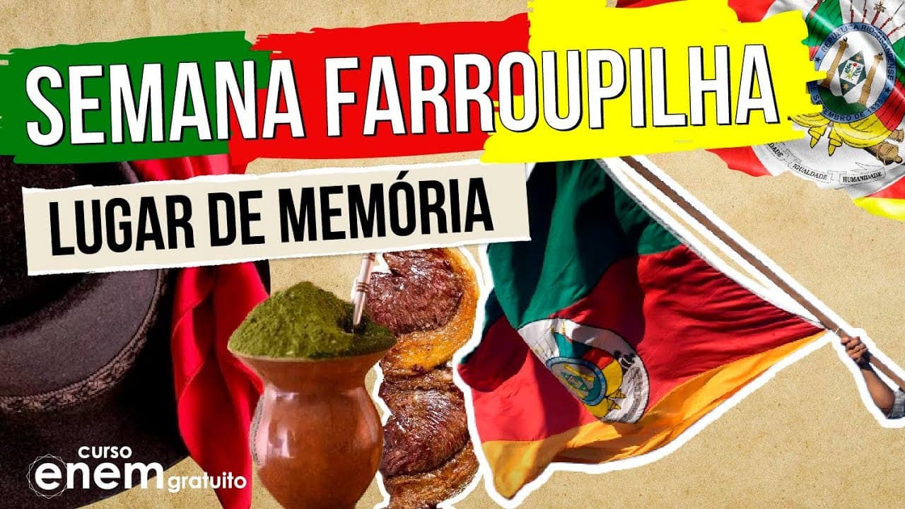 Thumbnail: SEMANA FARROUPILHA: lugar de memória | Resumo de História para o Enem | Mariane Martins