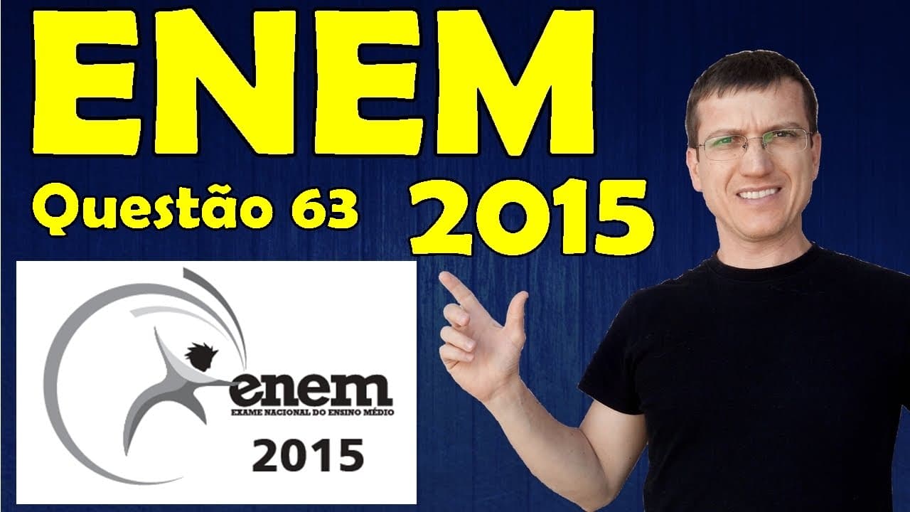 Thumbnail: ENEM 2015 - QUESTÃO 63 - PROVA AZUL - FISICA - Prof. Marcelo Boaro