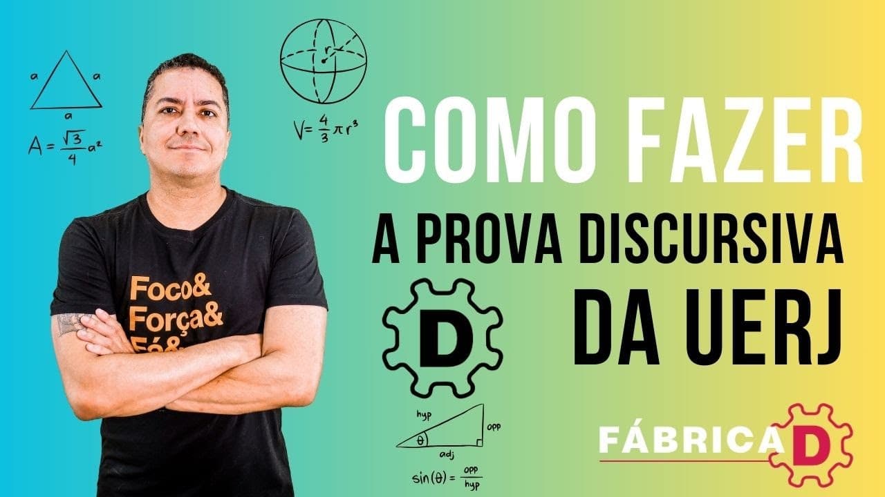 Thumbnail: COMO FAZER A PROVA DISCURSIVA DA UERJ E A PROVA DISCURSIVA DE BIOLOGIA?