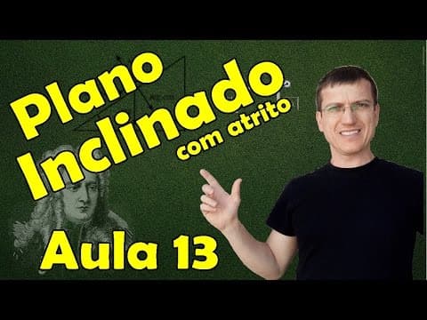 Thumbnail da aula: PLANO INCLINADO COM ATRITO - DINÂMICA - AULA 13 - Prof  Marcelo Boaro