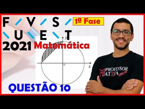 Thumbnail da aula: FUVEST 2021 | QUESTÃO 10 | Gabarito Matemática | Área Entre gráficos