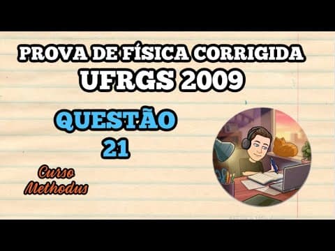 Thumbnail da aula: 21 de 2009 da prova de física da UFRGS - Em um experimento de interferência similar ao experimento