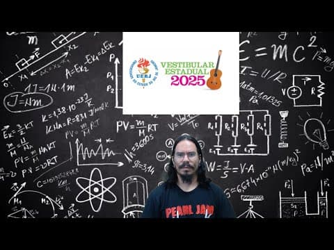 Thumbnail da aula: UERJ 2025 – Só Precisa da Equação da Quantidade de Movimento! ⚖️🚀