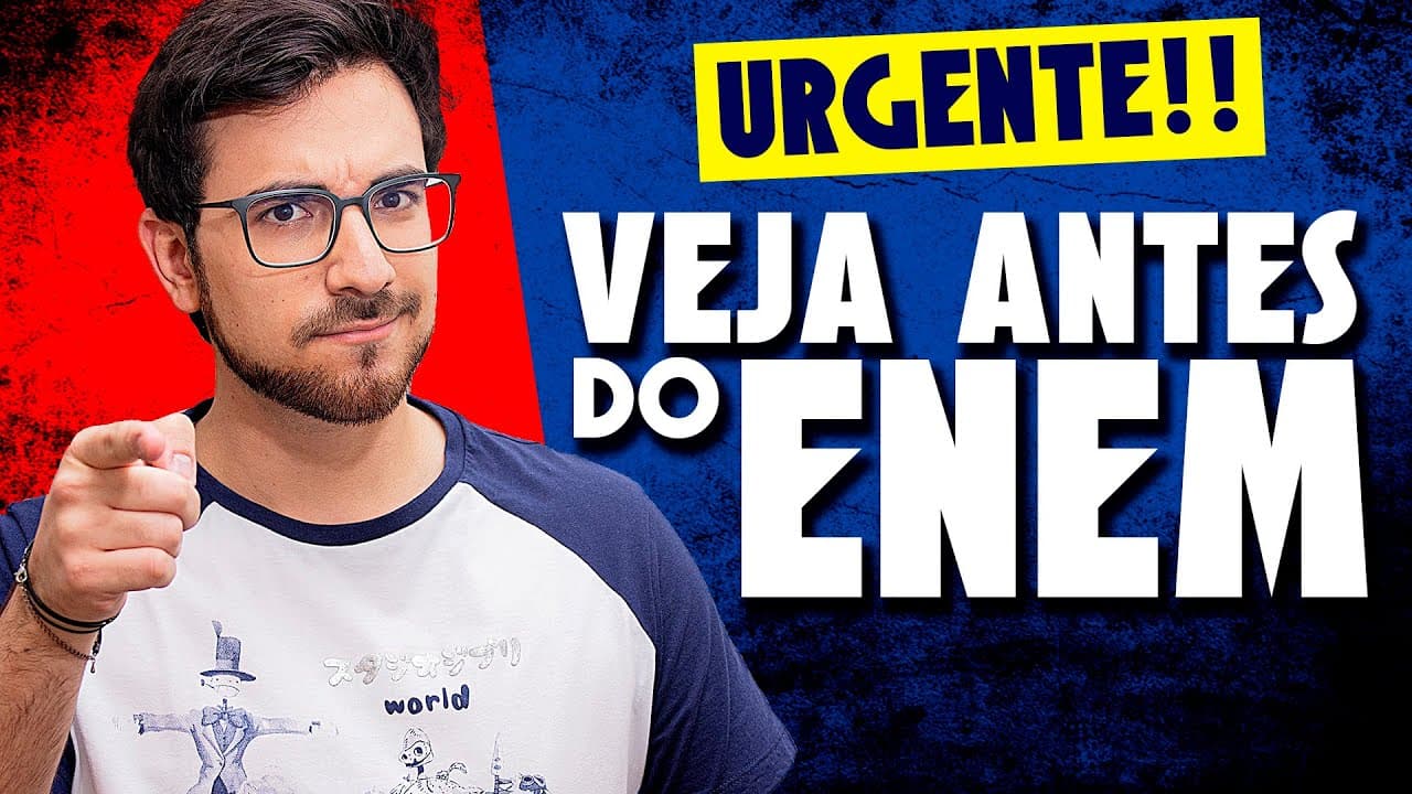 Thumbnail: IMPORTANTE!! VEJA ANTES DO ENEM || Estratégias Finais da APROVAÇÃO ;)