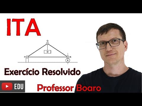 Thumbnail da aula: EQUILÍBRIO DE UM CORPO - APROFUNDAMENTO de FÍSICA - ITA - Professor Boaro - VÍDEO AULA nº34