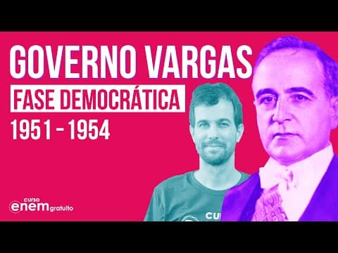 Thumbnail da aula: GOVERNO VARGAS: FASE DEMOCRÁTICA (1951 – 1954) | Resumo de História do Brasil para o Enem