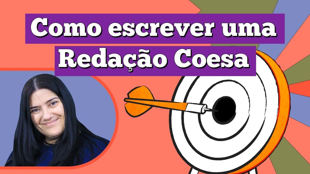Thumbnail: COMO ESCREVER UMA REDAÇÃO COM COESÃO? | Intensivo de redação