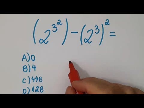 Thumbnail da aula: 🔥 HELP MATEMÁTICA BÁSICA - Potenciação e suas propriedades  #206