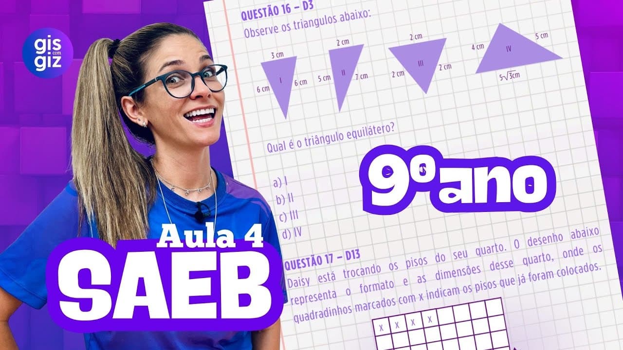 Thumbnail: SAEB 9º ANO MATEMÁTICA | SIMULADO PREPARATÓRIO SAEB #4