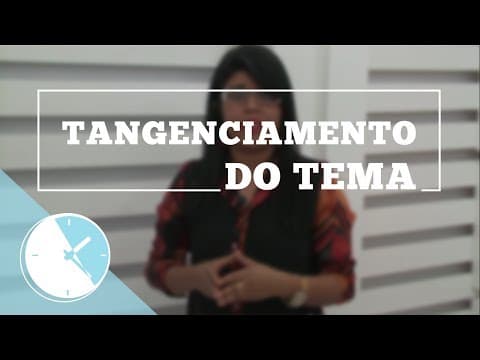 Thumbnail da aula: Rapidinha | Redação - Tangenciamento do Tema