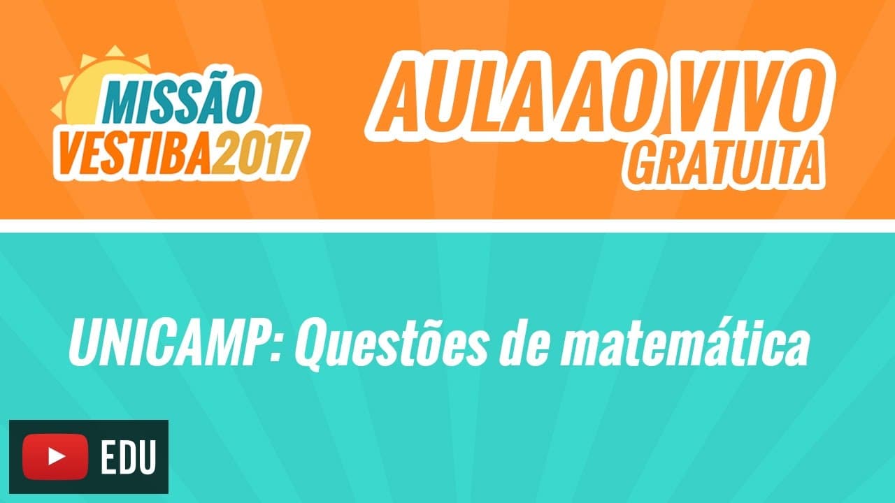 Thumbnail: UNICAMP | Questões de Matemática