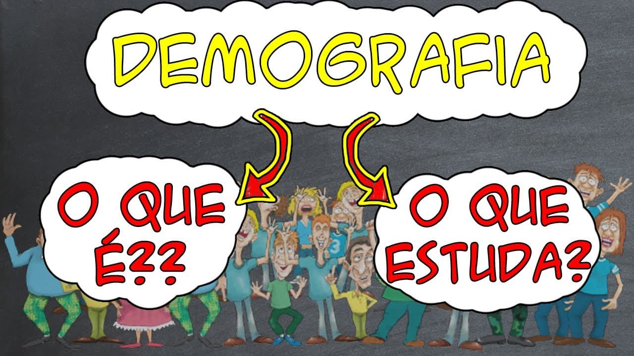 Thumbnail: DEMOGRAFIA -  Entenda O QUE É e o que estuda (população brasileira)