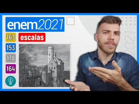 Thumbnail da aula: 🛑153 Enem 2021 - ESCALAS - Um parque temático brasileiro construiu uma réplica em miniatura do