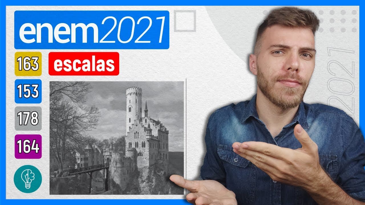 Thumbnail: 🛑153 Enem 2021 - ESCALAS - Um parque temático brasileiro construiu uma réplica em miniatura do