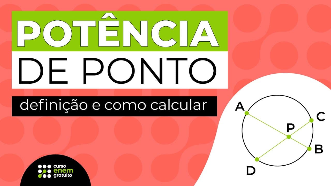 Thumbnail: POTÊNCIA DE PONTO: definição e como calcular | Matemática para o Enem | Lucas Borguezan