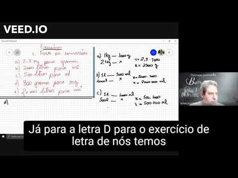 Thumbnail da aula: Calculando massa e volume com legendas.