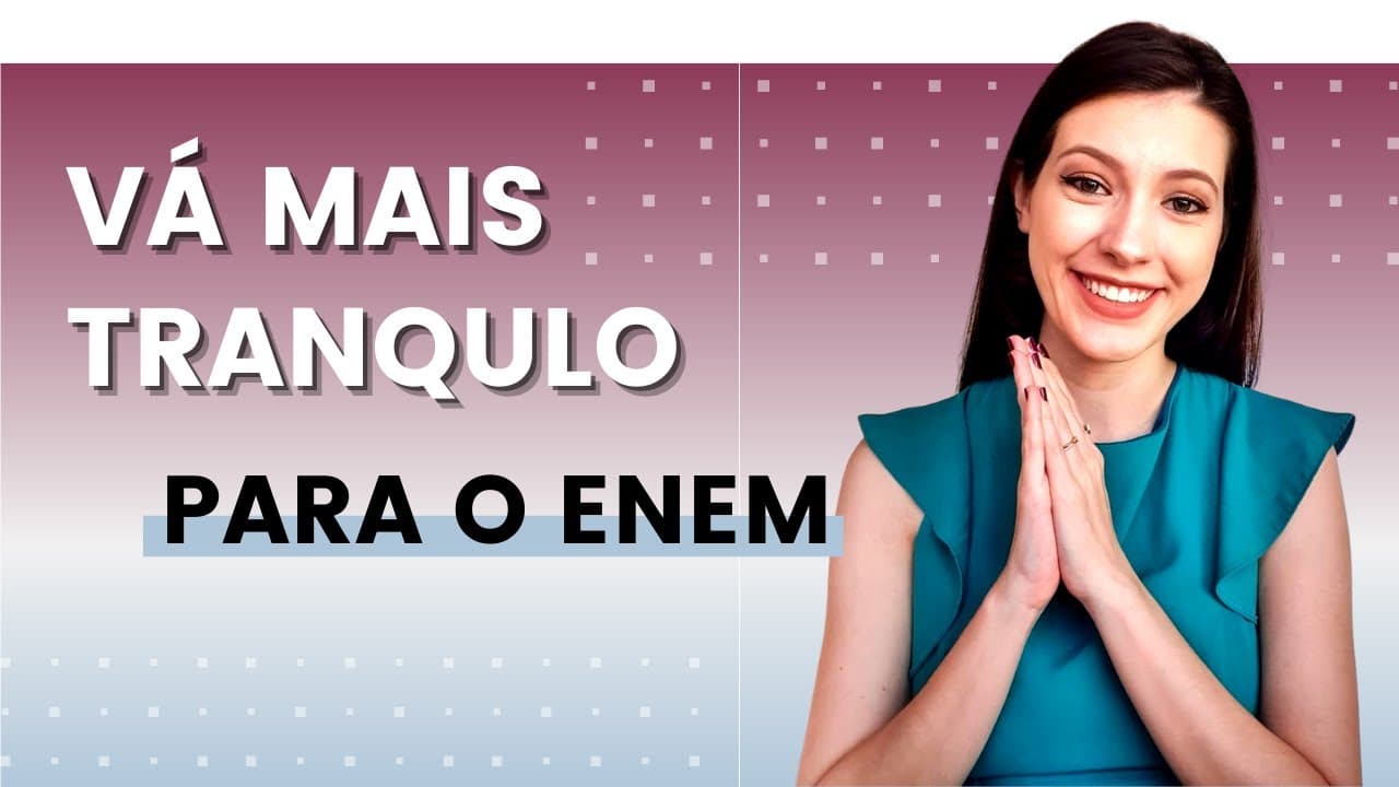 Thumbnail: 😍 ÚLTIMO vídeo que você deve assistir ANTES do ENEM | Sarah Schollmeier