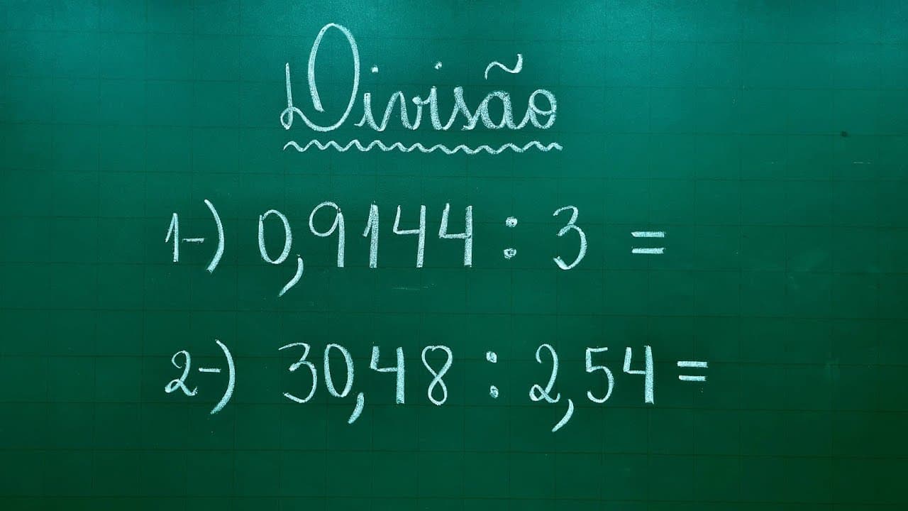 Thumbnail: NÚMEROS DECIMAIS - DIVISÃO COM VÍRGULA - Professora Angela Matemática