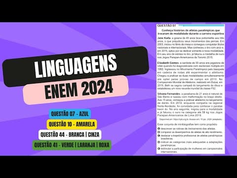 Thumbnail da aula: Resolução questão 07 (PROVA AZUL) | Linguagens ENEM 2024