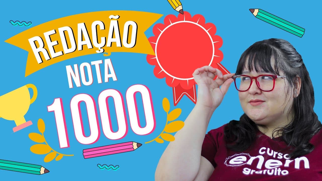 Thumbnail: COMO TIRAR NOTA MIL NA REDAÇÃO DO ENEM