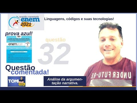 Thumbnail da aula: #Enem: questão32 comentada. Análise argumentativa de texto