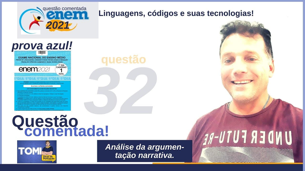 Thumbnail: #Enem: questão32 comentada. Análise argumentativa de texto