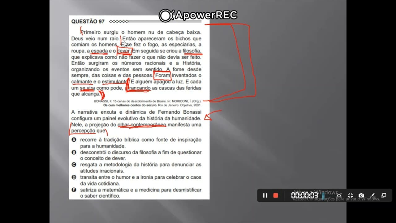 Thumbnail: Questão 97 (linguagens) - ENEM 2015.
