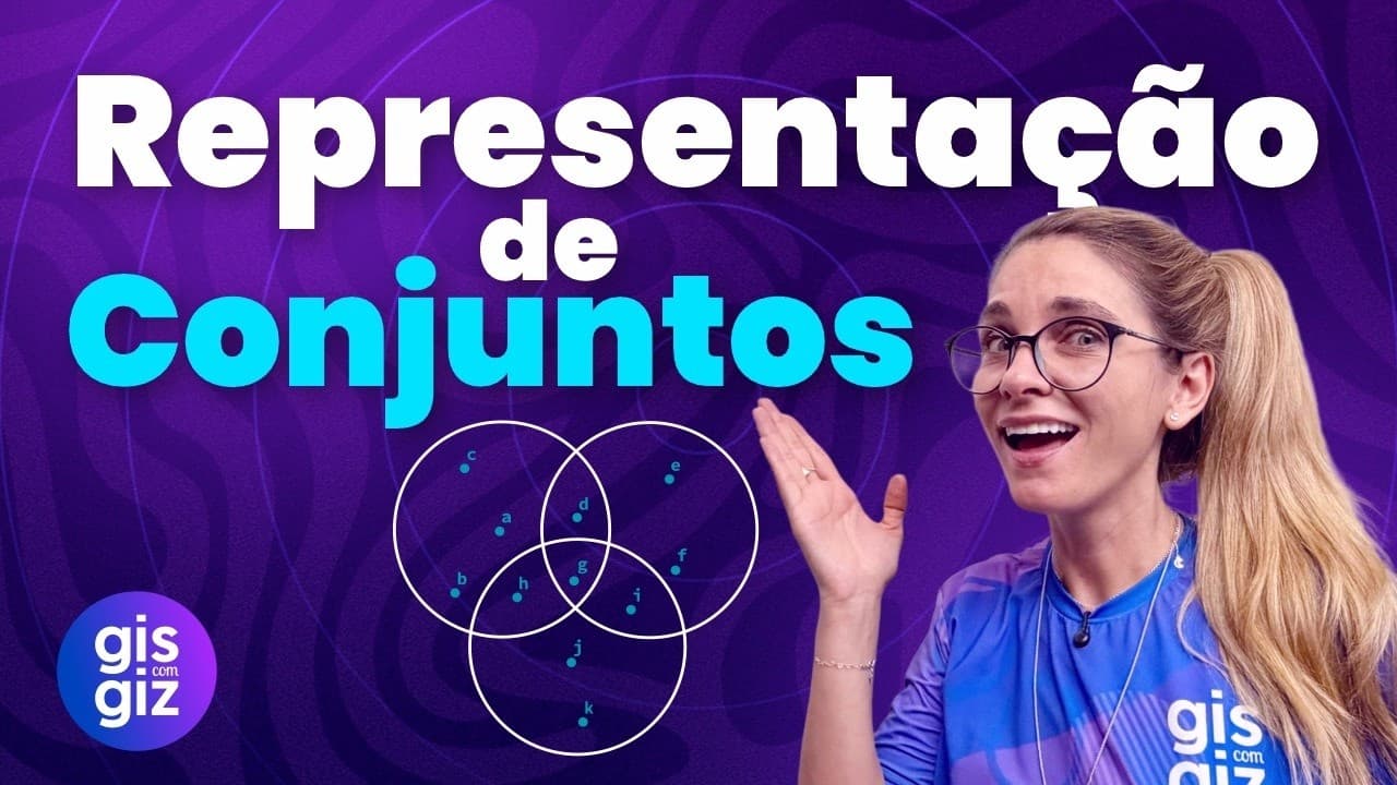 Thumbnail: 3 MANEIRAS DE REPRESENTAR UM CONJUNTO QUE VOCÊ PRECISA SABER 📝